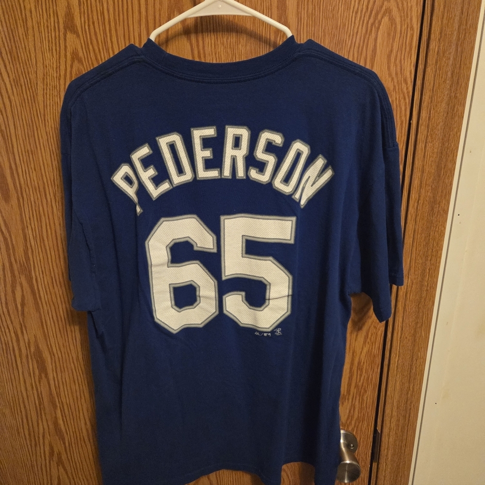 Majestic Los Angeles Dodgers Joc Pederson Shirt Sz XL Men's MLB - Picture 4 of 4